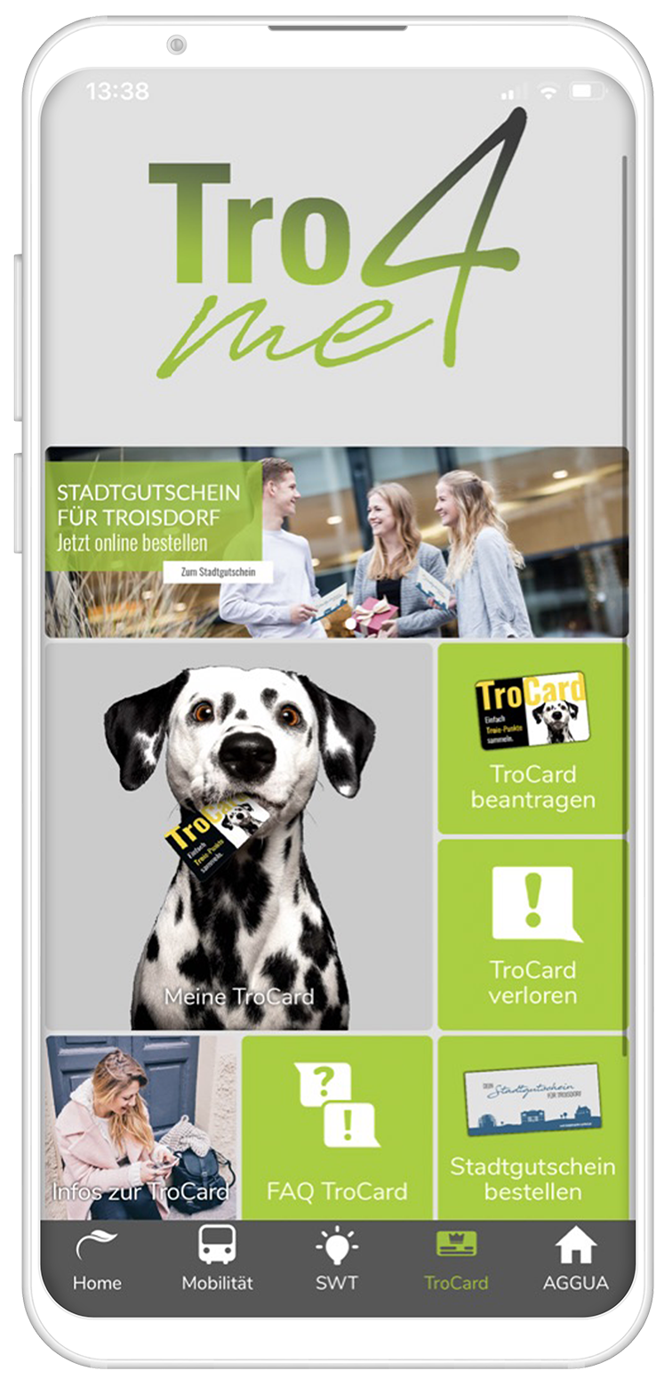 Mockup-TroCard Tro4me App