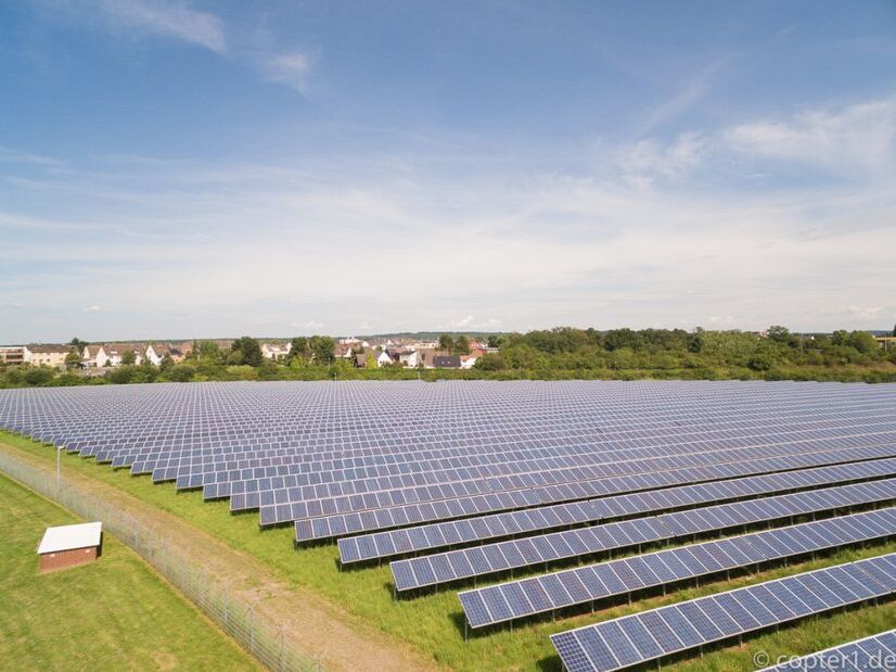 Luftaufnahme Solarpark Oberlar