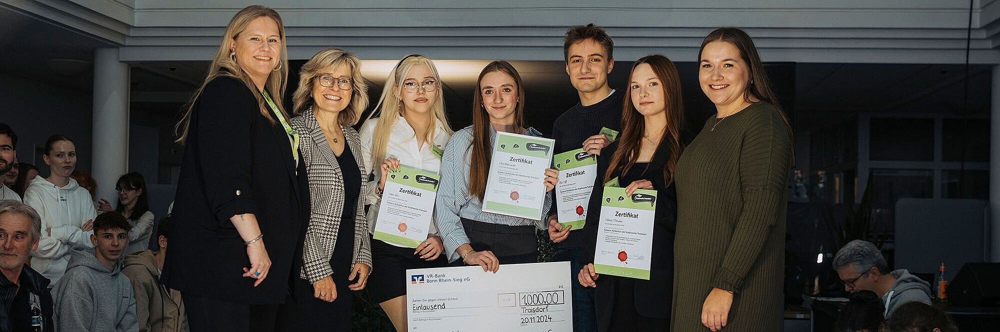 Gewinnerin Clara Radermacher und die Platzierten 