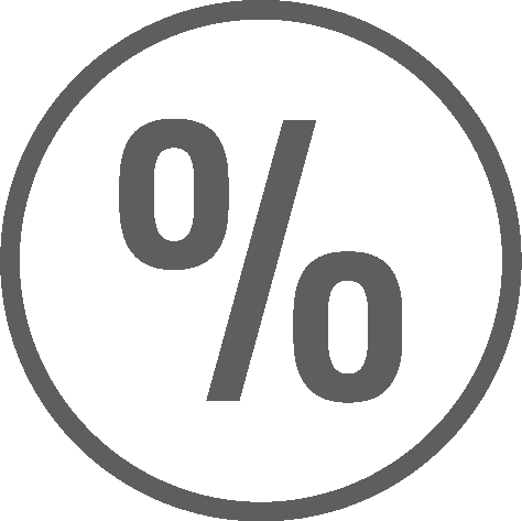 Icon Sparaktion Prozente