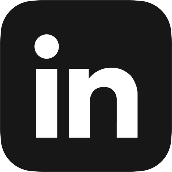 Logo Linkedin in schwarz weiß