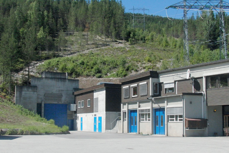 Wasserkraftwerk Rendalen Eingangsbereich