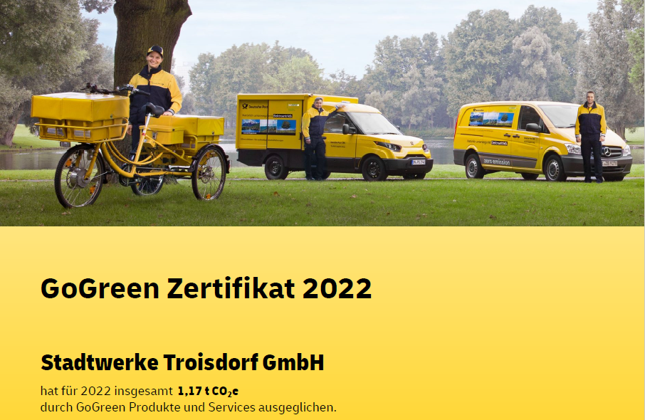 GoGreen Zertifikat 2022
