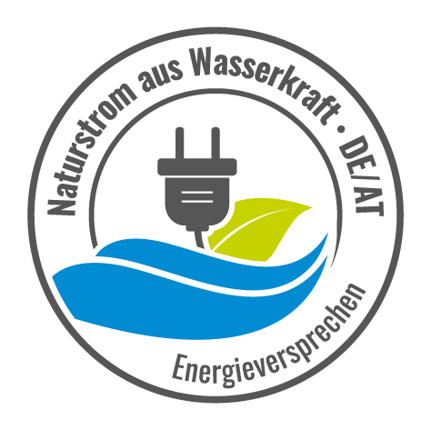 Gütesiegel Naturstrom aus Wasserkraft Siegel Naturstrom aus Wasserkraft